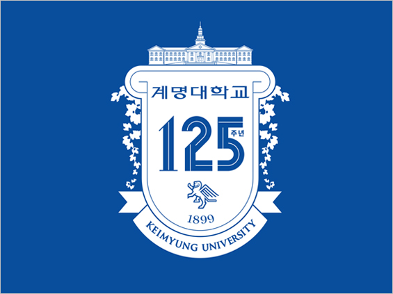 125주년 기념 엠블렘 배경색+흰색 유형